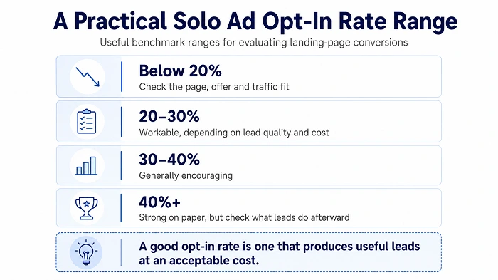 A practical solo ads opt-in rate range