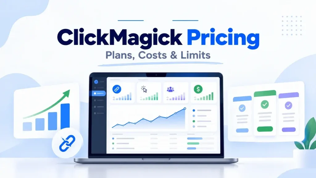 ClickMagick pricing guide with click tracking analytics and campaign dashboard