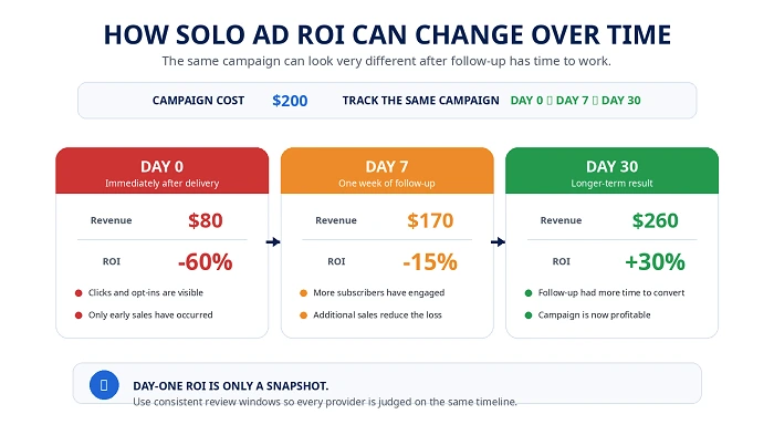 How Solo Ad ROI Can Change Over Time