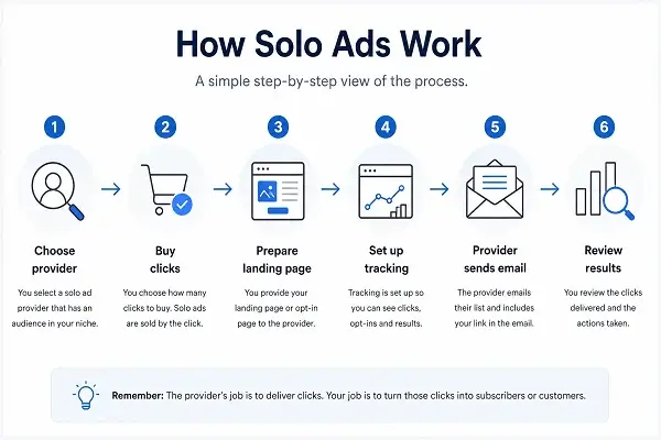 How Solo Ads Work 6 steps