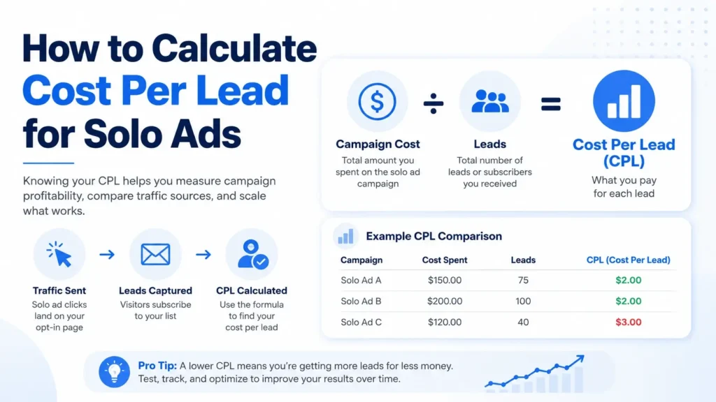 How to Calculate Cost Per Lead for Solo Ads