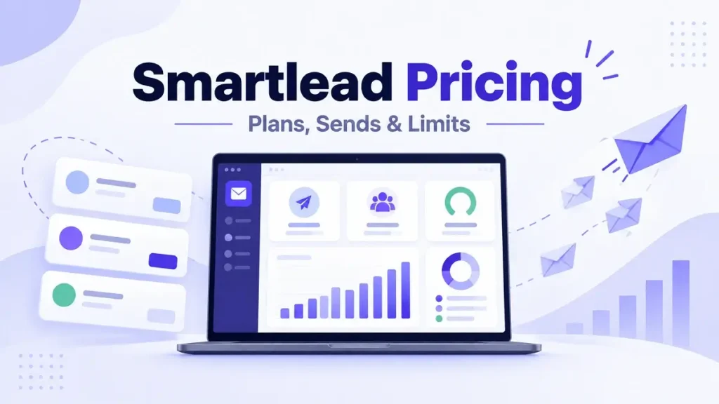 Smartlead pricing guide with cold email campaigns, contacts and sending analytics