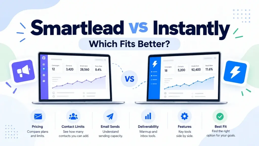Smartlead and Instantly cold email platforms compared for outreach and deliverability