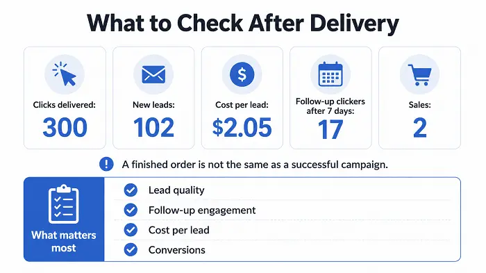 What to check after solo ads traffic delivery